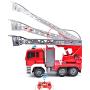 Fisca RC Truck Remote Control Fire Engine Truck 9 CH 2.4G Hobby Electronics Toys with LED Lights Simulated Sounds