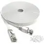 Cat 6 Ethernet Cable 25 ft White Flat - Solid Internet Network Lan patch cord – Cat6 High Speed Computer wire With clips & Rj45 Connectors for Router, modem, PS, Xbox– faster than Cat5e/Cat5 - 25 feet Cat 6 Ethernet Cable 25 ft White Flat - Solid Internet Network Lan patch cord – Cat6 High Speed Computer wire With clips & Rj45 Connectors for Router, modem, PS, Xbox– faster than Cat5e/Cat5 - 25 feet