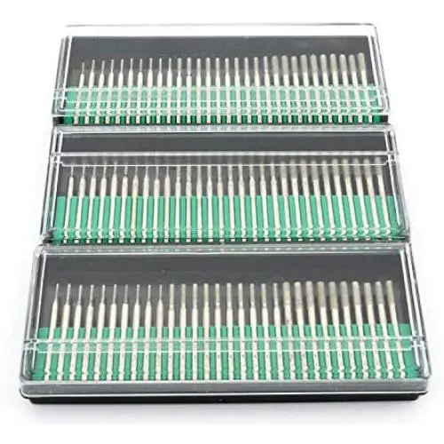 Lawei 90 pcs Diamond Burrs Bits Drill - Head Diameter 1 mm 30 pcs, 2 mm 30 pcs, 3 mm 30 pcs Glass Gemstone Metal for Power Drill Parts Accessories Lawei 90 pcs Diamond Burrs Bits Drill - Head Diameter 1 mm 30 pcs, 2 mm 30 pcs, 3 mm 30 pcs Glass Gemstone Metal for Power Drill Parts Accessories