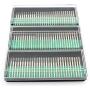 Lawei 90 pcs Diamond Burrs Bits Drill - Head Diameter 1 mm 30 pcs, 2 mm 30 pcs, 3 mm 30 pcs Glass Gemstone Metal for Power Drill Parts Accessories