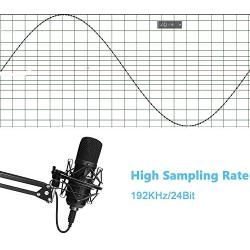 USB Microphone Kit 192KHZ/24BIT Plug & Play MAONO AU-A04 USB Computer Cardioid Mic Podcast Condenser Microphone with Professional Sound Chipset for PC Karaoke, YouTube, Gaming Recording