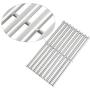 BBQration 3-Pack 16 7/8'' Half-Tube Design Stainless Steel Cooking Grid Grates Replacement for Charbroil G432-1800-W1,463436213, 463436214, 463436215, 463420508, Master Chef 85-3100-2, and More