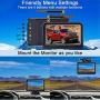 LeeKooLuu F08 HD Digital Wireless Backup Camera and 4.3 Monitor System for Cars/Trucks/ATVs/SUVs/UTVs/Can-Am IP69 Waterproof 8 LED Light Night Vision Rear/Front View with Grid Lines DIY Setting