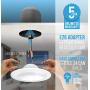 Parmida (4 Pack) 5/6 inch Dimmable LED Retrofit Recessed Downlight, 15W (120W Replacement), Smooth Metal Trim, 1100lm, 5000K (Day Light), Energy Star & ETL, LED Ceiling Can Lights