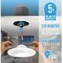 Parmida (4 Pack) 5/6 inch Dimmable LED Retrofit Recessed Downlight, 15W (120W Replacement), Smooth Metal Trim, 1100lm, 5000K (Day Light), Energy Star & ETL, LED Ceiling Can Lights