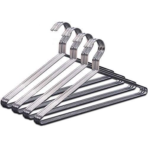 MISSLO 20 Pack Metal Hangers Heavy Duty Hangers for Clothes Closet Coat Clothing Suit Shirt, 16.4 Inch