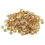 Prettyia 300 Pieces Star Heart Head Split Pin Metal Brads Paper Fasteners for Scrapbook Paper Craft Card Making Kids DIY Craft Gold