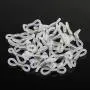 HIFOT 40pcs Holder Chain Glasses Ends Spectacle Chain Strap Loop Ends of Glass Cord Ends of Eyeglass Chain Holder Silicone Lanyard Strap Silver HIFOT 40pcs Holder Chain Glasses Ends Spectacle Chain Strap Loop Ends of Glass Cord Ends of Eyeglass Chain Holder Silicone Lanyard Strap Silver