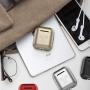 Metal AirPods Case, Full Protective Cover Accessories Compatible with Airpods Wireless Charging Case-Gold
