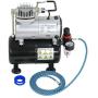 ZENY Pro 1/5 HP Airbrush Air Compressor Airbrushing Kit w/ 3L Tank and 6FT Hose Multipurpose for Spraying Cake Decorating Tattoo Nail Craft Painting