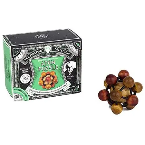 The Einstein Collection Atom Puzzle / 2 Part Disentanglement and Assembly Puzzle/Professor Puzzle 3D Brain Teaser Puzzle The Einstein Collection Atom Puzzle / 2 Part Disentanglement and Assembly Puzzle/Professor Puzzle 3D Brain Teaser Puzzle