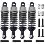 HobbyPark 4pcs Aluminum Shock Absorber Assembled Damper Replacement A949-55 for WLtoys 1/18 RC Car A959 A979 K929 A959-B A969-B A979B (Gray)