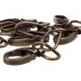 1-inch Antique Brass Curved Lobster Clasps Swivel Trigger Clips Snap (Pack of 20)