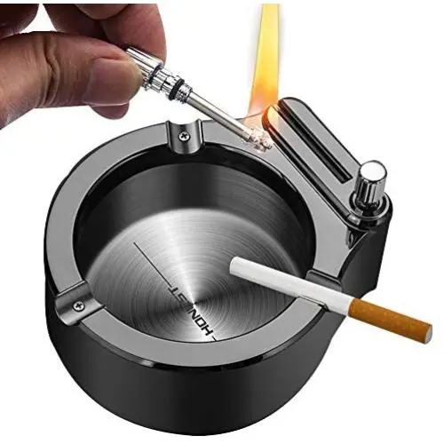 Yakuin Retro Metal Ashtray Gifts for Men,Ten Thousand Match Lighter Multifunction Ashtrays,Office Or Home Creative Ashtray Permanent Match Lighter,Gifts for Dad Husband Boyfriend Yakuin Retro Metal Ashtray Gifts for Men,Ten Thousand Match Lighter Multifunction Ashtrays,Office Or Home Creative Ashtray Permanent Match Lighter,Gifts for Dad Husband Boyfriend