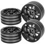 Demeras RC Crawler Wheel Hub Stripe Metal Wheel Hub 1.9 Inch Compatible with SCX10 1/10 RC Rock Crawler Parts