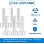 Iceyon 12pcs Plastic Pool Joint Pins Joint & Rubber Seal for Intex Above Ground Metal Frame Pools Replacement Parts (2.16 inch)