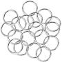 Paxcoo 200Pcs Split Key Rings Bulk for Keychain and Crafts (25mm)