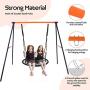 ZENY Kids Outdoor A Frame Swing Set Heavy Duty Swing Frame Stand for Swings Hammocks