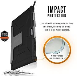 URBAN ARMOR GEAR UAG Designed for Microsoft Surface Pro 7 Plus, Pro 7, Pro 6, Pro 5th Gen (2017) (LTE), Pro 4 Feather-Light Rugged Black Aluminum Stand Military Drop Tested Case