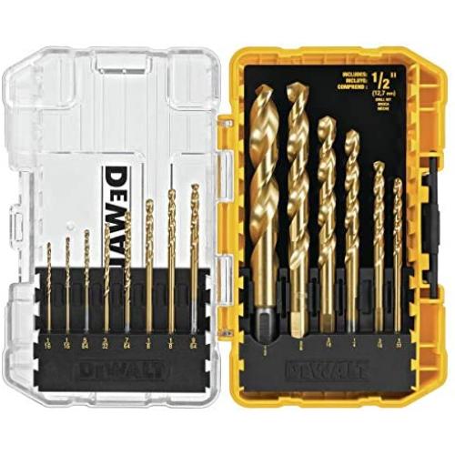 DEWALT DW1341 14-Piece Titanium Speed Tip Drill Bit Set