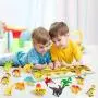 flashbluer Dinosaur Toys Truck with 15 Dinosaurs, 5 Metal and 5 Plastic Die-Cast Cars and 1 Helicopter and Dinosaurs Book for 3-12 Years Old Boys and Girls flashbluer Dinosaur Toys Truck with 15 Dinosaurs, 5 Metal and 5 Plastic Die-Cast Cars and 1 Helicopter and Dinosaurs Book for 3-12 Years Old Boys and Girls