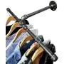 DIY CARTEL Industrial Pipe Wall Mount Clothing & Garment Rack - Hardware ONLY - Perfect for Retail Display, Organizing, Laundry (22.5 - Inch)