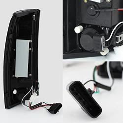 For Chevy C/K C10 Tahoe GMC Jimmy Sierra Suburban Yukon Pickup Truck Black LED Tail Lights Brake Lamps