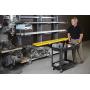 Rubbermaid Commercial Products 2-Shelf Utility/Service Cart, Small, Lipped Shelves, Ergonomic Handle, 500 lbs. Capacity, for Warehouse/Garage/Cleaning/Manufacturing (FG450088BLA)