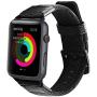 Maxjoy Compatible with Apple Watch Band, 42mm 44mm Nylon Strap Replacement Bands with Metal Clasp Compatible with Apple iWatch SE Series 6 5 4 3 2 1 Sport & Edition, Black