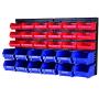 MaxWorks 80694 30-Bin Wall Mount Parts Rack/Storage for your Nuts, Bolts, Screws, Nails, Beads, Buttons, Other Small Parts