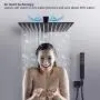 Tenfe Shower System with 10 Inches Rain Shower Head and Square Handheld Spray, Matte Black Wall Mounted Rainfall Showerhead Combo Set (Contain Brass Rough-in Valve Body and Trim) Tenfe Shower System with 10 Inches Rain Shower Head and Square Handheld Spray, Matte Black Wall Mounted Rainfall Showerhead Combo Set (Contain Brass Rough-in Valve Body and Trim)
