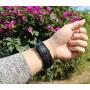 Olytop Compatible Ticwatch S2 Band / Ticwatch Pro Band, 22mm Galaxy Watch 3 Bands 45mm Quick Release Premium Nylon with Leather Replacement Bands for 46mm Galaxy Watch Women Men Smartwatch - Black