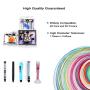 32 Colors 3D Pen PLA Filament Refills, Each Color 10 Feet, Total 320 feet, Pack with 4 Finger Caps by Mika3D