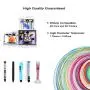 32 Colors 3D Pen PLA Filament Refills, Each Color 10 Feet, Total 320 feet, Pack with 4 Finger Caps by Mika3D 32 Colors 3D Pen PLA Filament Refills, Each Color 10 Feet, Total 320 feet, Pack with 4 Finger Caps by Mika3D