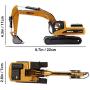 fisca 1/50 Diecast Excavator Metal Model Construction Vehicle Toy