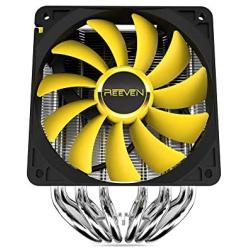 Reeven Justice 120mm Air CPU Cooler, Tower Heatsink with 6 Heatpipes and PWM Fan, Intel LGA1151, AMD