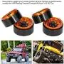 VGEBY 4pcs RC Rims 1.9in, Metal Beadlock Wheel Hub Rim Set Simulation CNC fit for 1/10 RC Car Climbing Car Accessory VGEBY 4pcs RC Rims 1.9in, Metal Beadlock Wheel Hub Rim Set Simulation CNC fit for 1/10 RC Car Climbing Car Accessory