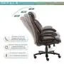 High Back Big & Tall 400lb Office Chair - Heavy Duty Metal Base, Adjustable Tilt Angle, Thick Padding and Ergonomic Design Bonded Leather Executive Desk Computer Task Swivel Chair High Back Big & Tall 400lb Office Chair - Heavy Duty Metal Base, Adjustable Tilt Angle, Thick Padding and Ergonomic Design Bonded Leather Executive Desk Computer Task Swivel Chair