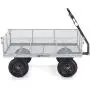 Gorilla Carts GOR1001-COM Heavy-Duty Steel Utility Cart with Removable Sides, 1000-lbs. Capacity, Gray Gorilla Carts GOR1001-COM Heavy-Duty Steel Utility Cart with Removable Sides, 1000-lbs. Capacity, Gray