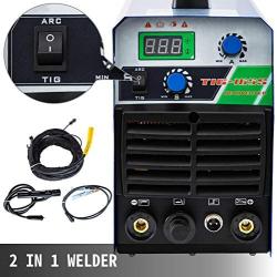 Mophorn Tig Welder 140 Amp Tig Stick Welder 110V 220V Dual Voltage Portable Tig Welding Machine TIG ARC MMA Stick IGBT DC Inverter Welder Combo Welding Machine(TIG 140 Amp)