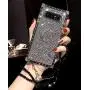 Compatible for Samsung Galaxy Note 8 Case,Babemall Elegant Premium Bling Square Protective Shock Absorption Metal Decoration Corner Back Case with Crystal Strap (Black) Compatible for Samsung Galaxy Note 8 Case,Babemall Elegant Premium Bling Square Protective Shock Absorption Metal Decoration Corner Back Case with Crystal Strap (Black)