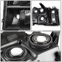 DNA Motoring HL-OH-GMCSIE07-BK-AM Black Amber Headlights Replacement For 07-13 Sierra