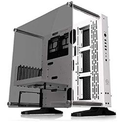 Thermaltake Core P3 ATX Tempered Glass Gaming Computer Case Chassis, Open Frame Panoramic Viewing, White Edition, CA-1G4-00M6WN-05,Snow