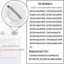 AMI PARTS WE1M652 Electric Timer Control Knob with Reinforced Metal Ring 2-Pack Replacement Part for General Electric GE Dryer Part Replaces AP3995164 PS1482196