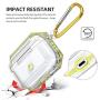 Hallsen AirPods Pro Case, [Upgraded] Soft Crystal Clear Bumper Case Cover for Apple AirPods Pro with Keychain Anti-Slip Anti-Yellowing Anti-Scratches for Men & Women (Lemon Yellow)