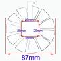 inRobert 87mm T129215SU Graphics Card Cooling Fan for ASUS Strix GTX980Ti/R9390/RX480/RX580 Video Card Cooler (Fan-C)