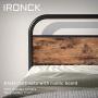 IRONCK Full Size Bed Frame with Headboard, Metal Bed Frame Full Size with 16 Heavy Duty Steel Slats and 10 Legs, More Stronger, Noise-Free, No Box Spring Needed