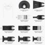 Oscillating Saw Blades, Ohuhu 28PCS Multitool Quick Release Saw Blades Kit, Metal Wood Plastic Oscillating Tool Blades, for Sanding, Grinding and Cutting Oscillating Saw Blades, Ohuhu 28PCS Multitool Quick Release Saw Blades Kit, Metal Wood Plastic Oscillating Tool Blades, for Sanding, Grinding and Cutting