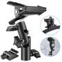 Neewer Photo Studio Heavy Duty Metal Clamp Holder and Cold Shoe Adapter for Clamping Reflector or Mounting Speedlite Flash and Umbrella on Light Stand