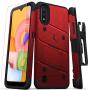 ZIZO Bolt Series Galaxy A01 Case - Red & Black